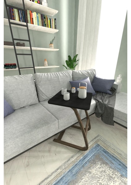 Ergo Çok Amaçlı Ahşap C Sehpa 45 x 45 cm