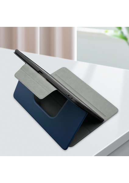 Apple iPad Pro 11 2024 Raptic Spin Detachable Folio Pu Ayrılabilir Kalem Bölmeli Standlı Kılıf Lacivert