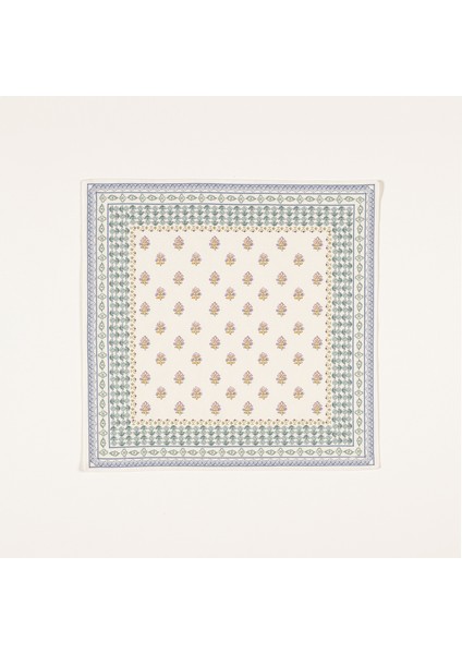 Nilüfer Baskılı Pamuk Keten Pamuk Keten Peçete 45x45 Cm Renkli