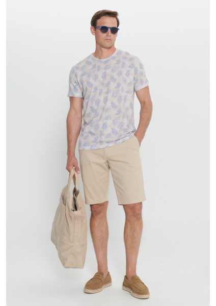 Slim Fit Dar Kesim Bisiklet Yaka Baskılı Tişört fiyatları