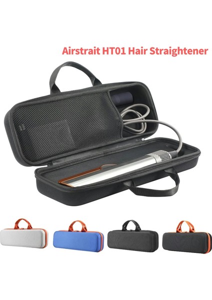 Airstrait HT01 Saklama Çantası Saç Düzleştirici Sert Taşıma Çantası Su Geçirmez Seyahat Çizilmez Mavi ve Turuncu (Yurt Dışından)