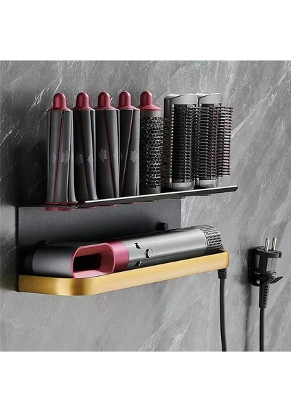 Yeni Duvara Monte Kurutma Makinesi Saç Kıvırıcı Depolama Rafı Banyo Rafı Bakım Aracı Siyah Için Uygun (Yurt Dışından) fırsatları
