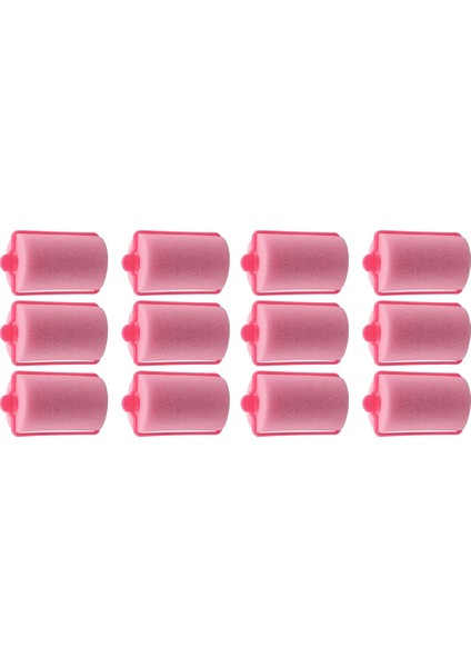 24 Adet Koyu Pembe Saç Şekillendirici Yumuşak Köpük Sünger Bigudiler Bigudiler Kuaförlük Aleti (Yurt Dışından)