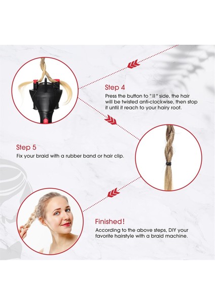 3 Parça Set Otomatik Elektrikli Örgü Makinesi Siyah Dıy Şekillendirici Saç Kıvırıcı Kadınlar Kızlar Için (Yurt Dışından) indirimleri