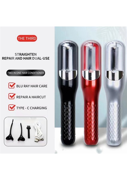 Saç Kesme Makinesi Kablosuz Açık Uçlu Kesici Bölünmüş Uçlu Düzeltici Şarjlı Otomatik Hasarlı Bakım, Gümüş (Yurt Dışından) modelleri