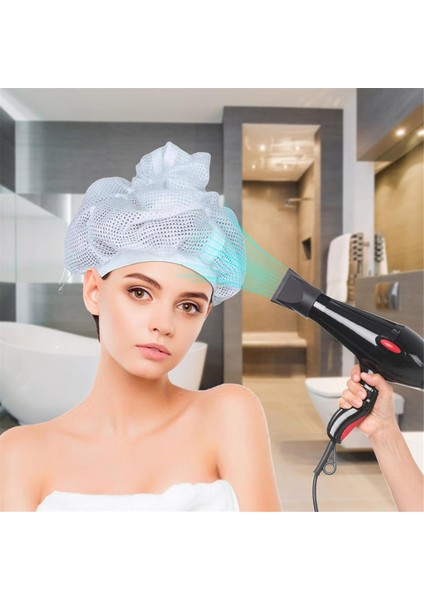 3 Adet Kıvırcık Saç Kurutma Için Net Plopping Cap, Bone, Saten Difüzör (Yurt Dışından)