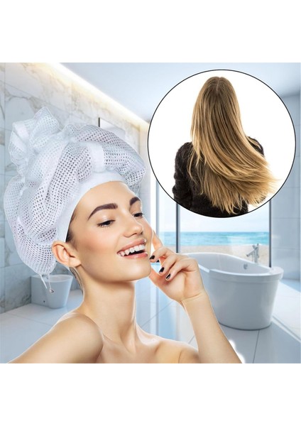 3 Adet Kıvırcık Saç Kurutma Için Net Plopping Cap, Bone, Saten Difüzör (Yurt Dışından)