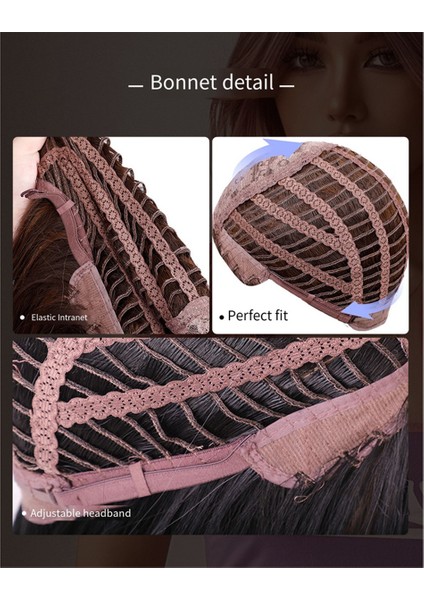 Avrupa ve Amerikan Tarzı Peruk Siyah Kahverengi Patlama Büyük Dalga Uzun Kıvırcık Saç Kimyasal Lif Bukleler Vurgulama (Yurt Dışından) modelleri