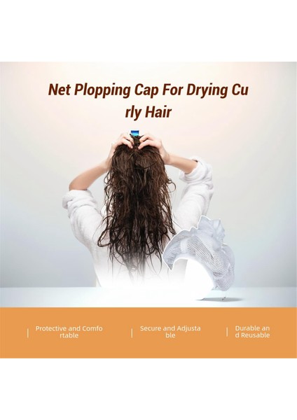 2 Adet Kıvırcık Saçları Kurutmak Için Ağ Plopping Şapka, Kuru Saç Ağ Şapkası, Ağ Saç (Yurt Dışından) fiyatları