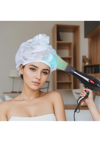 2 Adet Kıvırcık Saçları Kurutmak Için Ağ Plopping Şapka, Kuru Saç Ağ Şapkası, Ağ Saç (Yurt Dışından) fırsatları