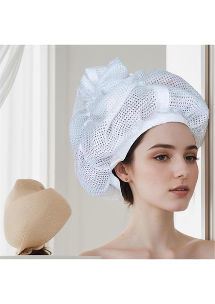 2 Adet Kıvırcık Saçları Kurutmak Için Ağ Plopping Şapka, Kuru Saç Ağ Şapkası, Ağ Saç (Yurt Dışından) indirimleri