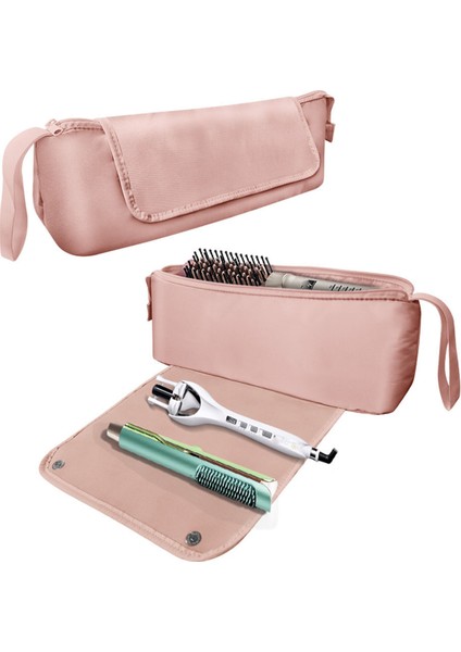 Saç Aracı Seyahat Çantası Bukle Makinesi Düzleştirici 2'si 1 Arada Sıcak Kutu Saklama Çantası, Pembe (Yurt Dışından) fiyatları