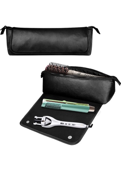 Saç Aracı Seyahat Çantası Bukle Makinesi Düzleştirici 2'si 1 Arada Sıcak Kutu Saklama Çantası, Pembe (Yurt Dışından) indirimleri