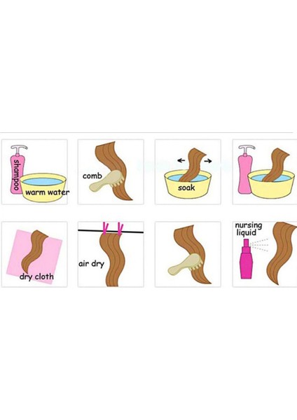 Uzun Düz At Kuyruğu Bağcıklı Sentetik Kadın Peruk Klipsli Saç Uzantıları Isıya Dayanıklı Sahte B (Yurt Dışından) indirimleri