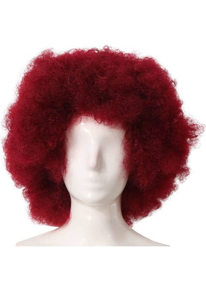 Afrika Afro Bordo Peruk Kıvırcık Brezilya Saç Kısa Kızlar Için Moda (Yurt Dışından)