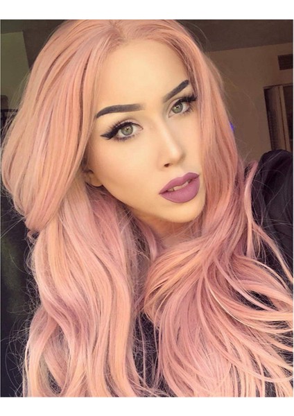 Cosplay Peruk Gökkuşağı Uzun Kıvırcık Peruk Moda Kostüm Saç Anime Tam Dalgalı 70CM (Yurt Dışından)