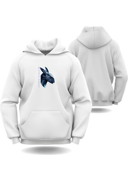 Ejderha Sevgililer Günü Slimfit Kapüşönlu Hoodie Erkek Sweatshirt 7002E
