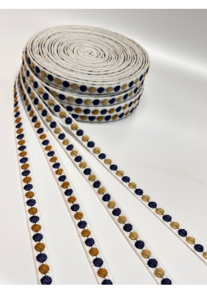 Noktalı Nakış Kurdele Dekoratif Kurdele Modeli ( 6 Metre )