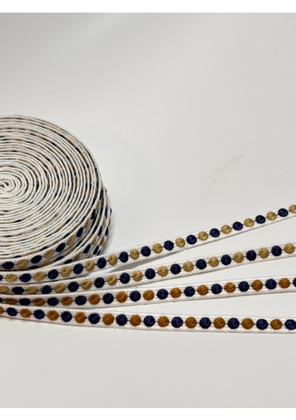 Noktalı Nakış Kurdele Dekoratif Kurdele Modeli ( 6 Metre ) modelleri