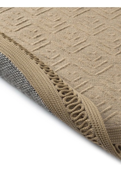 Naturel Daire Yıkanabilir Hasır El Dokuma Halı Yolluk Kilim Daire 2