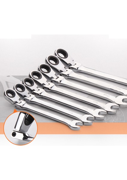 6mm Tarzı Ayarlanabilir Ratchet Anahtar ile Hareketli Başlık, Çift (Yurt Dışından)