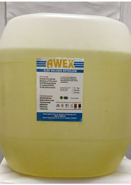 Limon Kokulu El Bulaşık Deterjanı 20 Lt