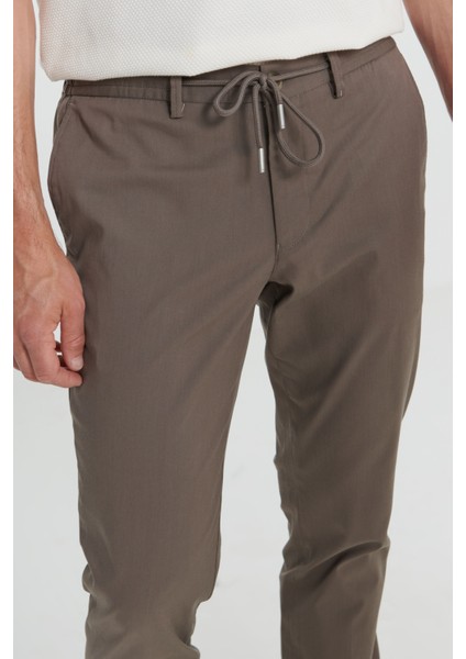 Comfort Fit Rahat Kesim Yan Cepli Desenli Beli Lastikli Pantolon fırsatları