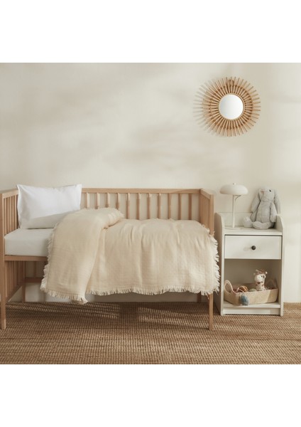 Bebek Pamuk Lily Bebek Battaniye Ekru