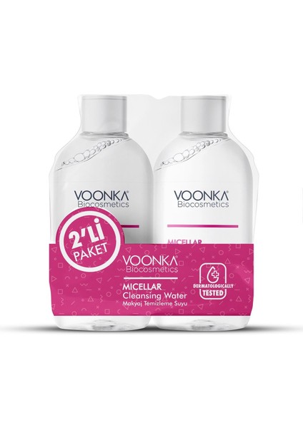 Biocosmetics Atelocollagen Cilt ve Makyaj Temizleme Suyu 500 ml - Ikincisi Hediye