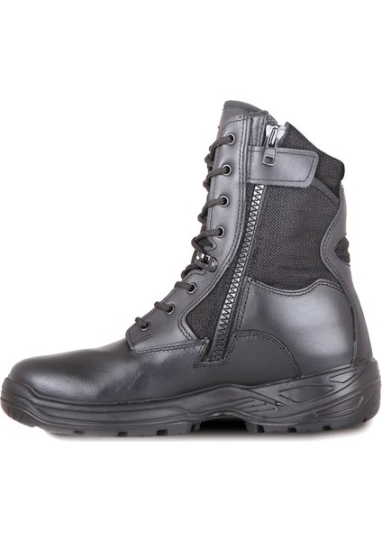 Harrıer Bot Hakiki Deri Siyah Profesyonel Askeri Kullanım İçin Fermuarlı Tasarım modelleri