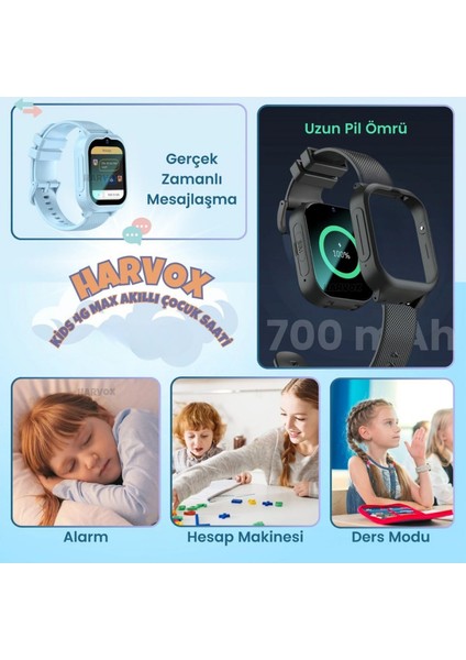 Hx Kids 4g Max Akıllı Çocuk Saati - Görüntülü Görüşme - 4g - Haritadan Konum Takip - Btk Kayıtlı Akıllı Saat Çocuk Saati fırsatları