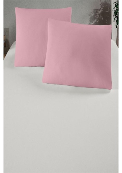 Gül Gurusu Renkli Pamuklu Kumaştan Kapaklı Yastık Kılıfı (2 Adet) 50 x 70 cm