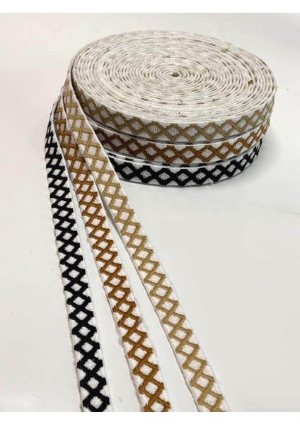 Zigzag Desen Nakış Dekoratif Kurdele Modeli ( 6 Metre ) modelleri