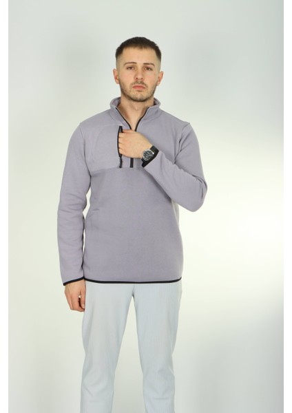 3 Ip Cepli Yarım Fermuar Sweat Gri fırsatları