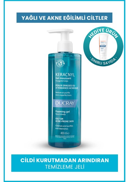 Keracnyl Jel Yağlı Eğilimli Ciltler Için 25 ml x Anaphase Şampuanı 100 ml
