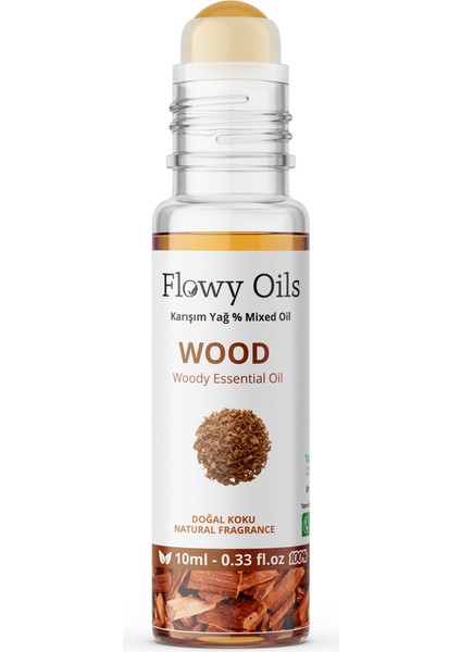 Wood Doğal Karışım Esansiyel Yağ Uçucu Yağ Karışımı Etkili Koku, Esans Doğal Roll-On 10 ml modelleri