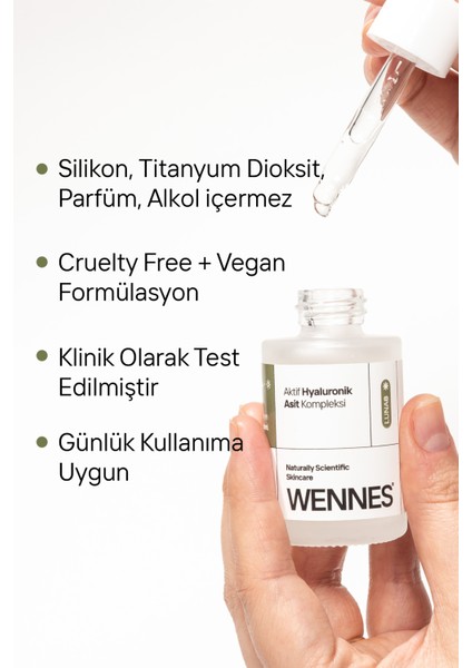 |Aktif Hyaluronik Asit Serum | B5 Yoğun Nem Etkili, B3 Ton Eşitleme - Ihlamur Özü Luna8 modelleri