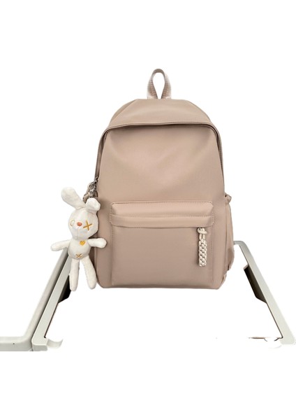 Pu Bayan Sırt Çantası Moda Büyük Kapasiteli Çanta Basit Omuz Çantası (Yurt Dışından)