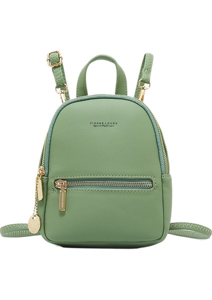 Pu Bayan Sırt Çantası Moda Büyük Kapasiteli Çanta Basit Omuz Çantası (Yurt Dışından)