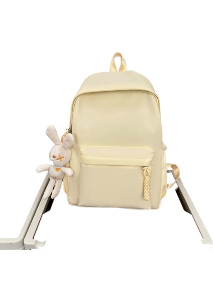 Pu Bayan Sırt Çantası Moda Büyük Kapasiteli Çanta Basit Omuz Çantası (Yurt Dışından)