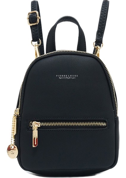 Pu Bayan Sırt Çantası Moda Büyük Kapasiteli Çanta Basit Omuz Çantası (Yurt Dışından)