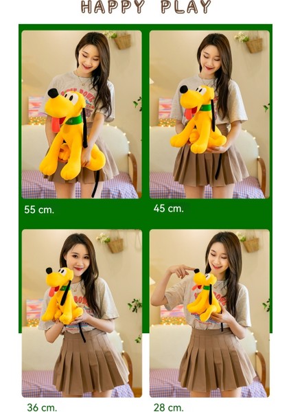 36CM Küçük Sarı Köpek Peluş Oyuncak (Yurt Dışından)