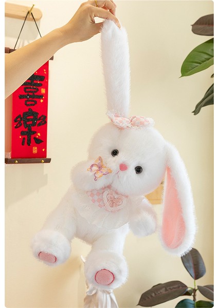 40CM Kelebek Tavşan Peluş Oyuncak Uzun Kulaklı Tavşan Süper Yumuşak Yatıştırıcı (Yurt Dışından) fiyatları