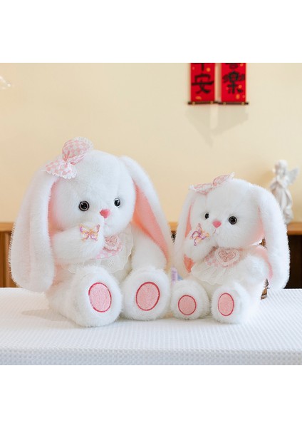 40CM Kelebek Tavşan Peluş Oyuncak Uzun Kulaklı Tavşan Süper Yumuşak Yatıştırıcı (Yurt Dışından) indirimleri