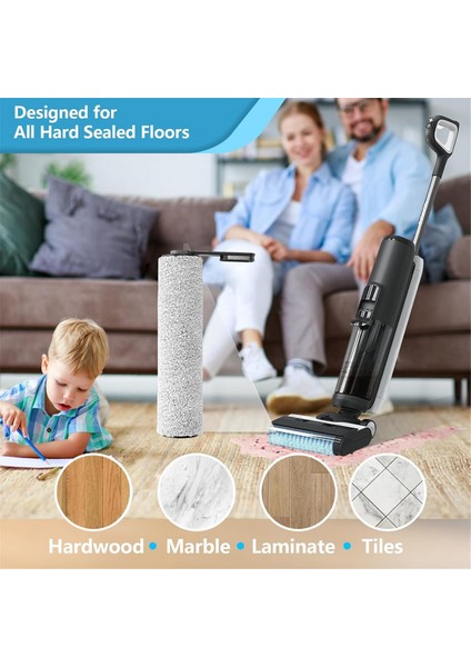 Floor One S5,floor One S5 Pro Kablosuz Islak Kuru Parçalar Için Silindir Fırça Değişimi ve Vakum Filtresi Takımı (Yurt Dışından)