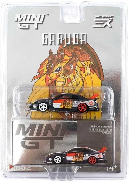 : 1/64 LB-Super Silhouette Nissan SILVIA (S15)#GARUDA# Mini GT x MIZU Diecast
