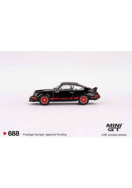 : 1/64 Porsche 911 Carrera RS 2.7 Black with Red Livery
