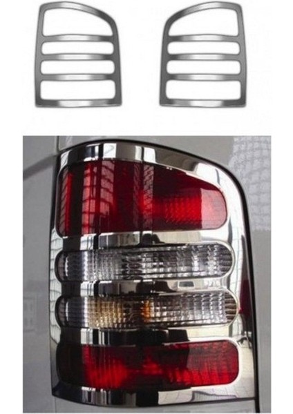 Volkswagen Transporter T-6 2010-2015 Model Arası Krom Stop Çerçevesi 2 Parça Paslanmaz Çelik