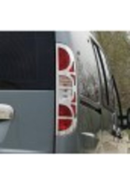 Fiat Doblo 2005-2009 Model Arası Krom Stop Çerçevesi 2 Parça Paslanmaz Çelik