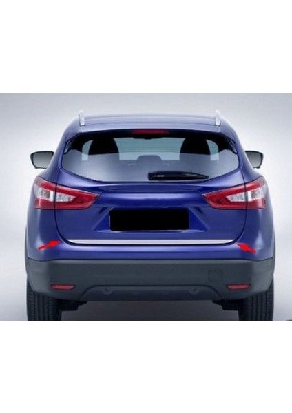 Nissan Qashqai 2014> Krom Bagaj Alt Çıtası Paslanmaz Çelik